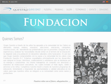 Tablet Screenshot of fundacionquestro.org